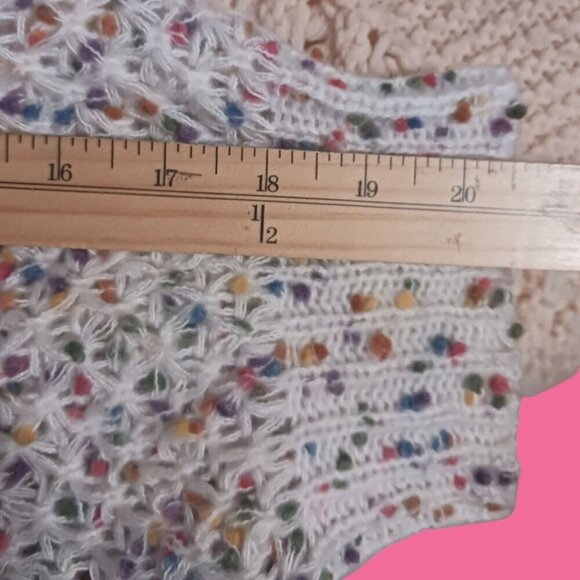 JustFashionNow Womens Confetti pattern Knit Sweater size Large - Picture 7 of 10